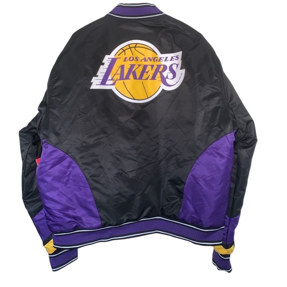 Mens NBA Los Angeles Lakers Bomber Jacket - Picture 7 of 9